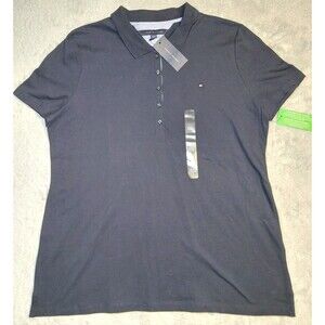 Tommy Hilfiger Heritage Polo Women's Navy Button Polo Shirt Size XXL NWT